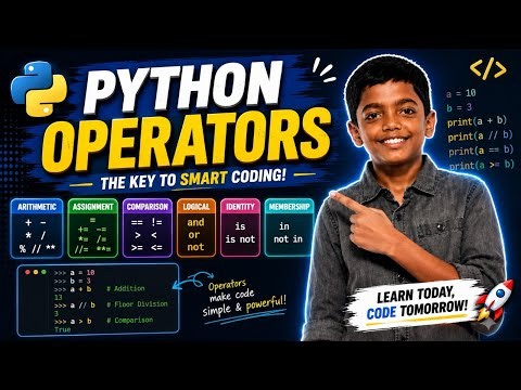 🐍 Python Operators Explained in 10 Minutes | Easy Tutorial for Beginners | CodeStrumWithAniket
