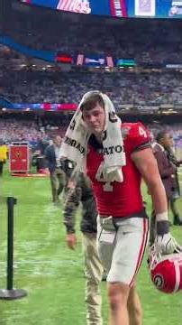 Georgia walks off the field after a tough loss to Ole Miss