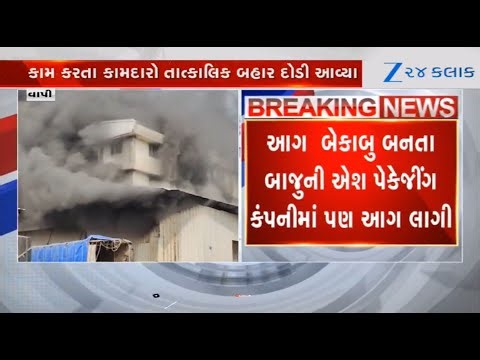 Massive fire breaks out at packaging companies in Daman's Dabholi; fire tenders rush to the spot