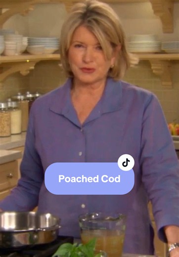 Martha Stewart's Simple One-Pan Poached Cod Recipe