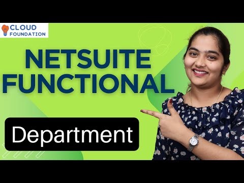 NetSuite functional Department | NetSuite functional Online Training NetSuite | CloudFoundation