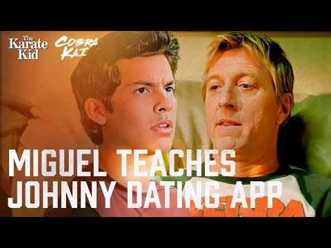 Miguel Teaches Johnny How to Use a Dating App | Cobra Kai (Xolo Maridueña, William Zabka)