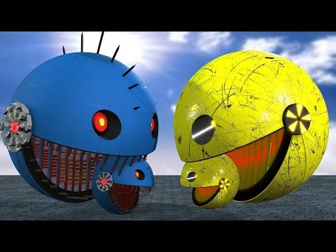 Pacman vs Robot Pacman vs. Robot Monster Pacman x v 12 pacman