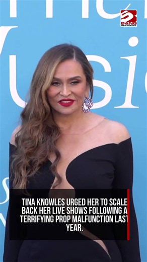 Beyoncé's mom Tina Knowles urged her to scale back tour stunts after prop malfunction
