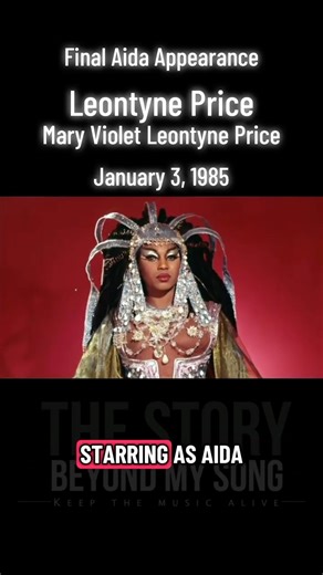 Leontyne Price’s Final Bow: Aida at the Met | January 3, 1985 #musichistory