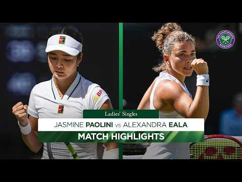 Going the distance! 🤩 | Jasmine Paolini v Alexandra Eala | Highlights | Wimbledon 2026