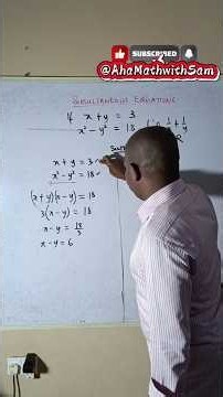 99% Will Be STUMPED By This Simultaneous Equations Problem! #MathChallenge #SimultaneousEquations