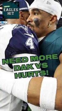 Jalen Hurts and Dak Prescott are NEEDED in this rivalry! #eagles #flyeaglesfly #gobirds #shorts