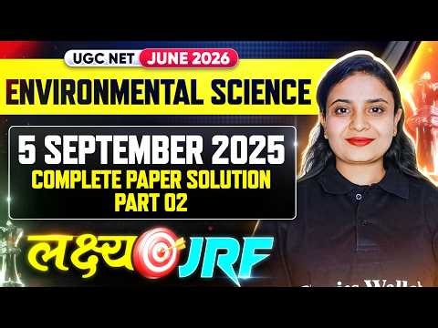 UGC NET Environmental Science | UGC NET EVS Paper Solution September 2025 #2 | UGC NET EVS Classes