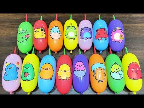 Glossy Slime Mixing LIVE With Balloons, Beads & Piping Swirls #209