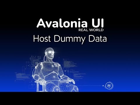 67. Avalonia UI Real World (Host Dummy Data)