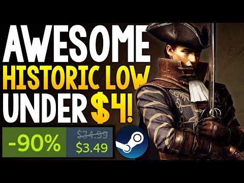 AWESOME STEAM HISTORIC LOW GAME DEAL UNDER $4 + MORE GREAT STEAM GAME DEALS!