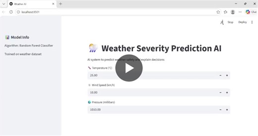 AI-Based Weather Risk Prediction System using Machine Learning and Explainable AI | Manisha Choudhary posted on the topic | LinkedIn