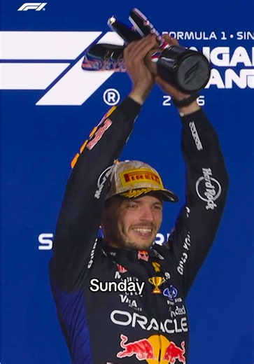it was a weekend of going from strength to strength for max 💪🦁 @Red Bull Racing #f1 #f1drivers #singaporegp #maxverstappen #redbullracing