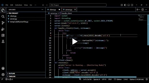 #python #networking #sockets #multithreading #backenddevelopment #opensource #learningjourney | Muhammad Attique
