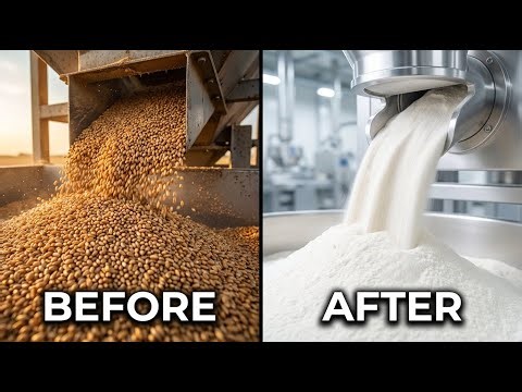 Inside the Factory: Wheat to Flour Process (Giant Mill)
