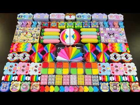 RELAXING WITH CLAY PIPING BAGS VS GLITTER VS MAKEUP ! Mixing Random Things Into Slime #7084