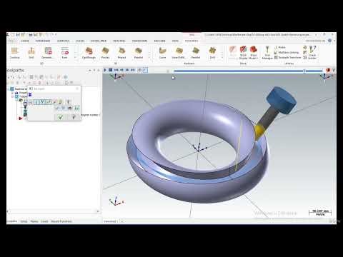 001 Swarf Milling 5 Axis Toolpath Mastercam Tutorials