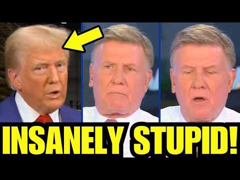 MAGA host interviews Trump, VISIBLY DIES INSIDE