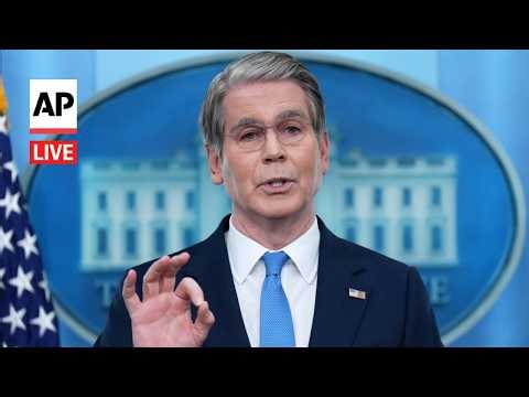 LIVE: White House press briefing with Scott Bessent