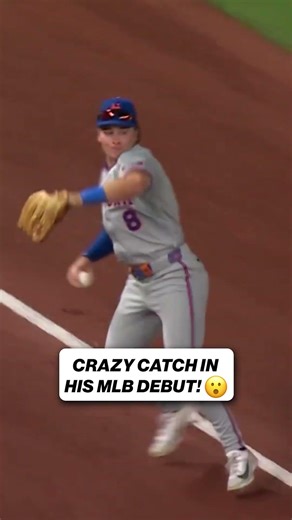 WOW! Nick Morabito with the grab into the stands in his MLB debut! #MLB #CATCH #TOPPLAY