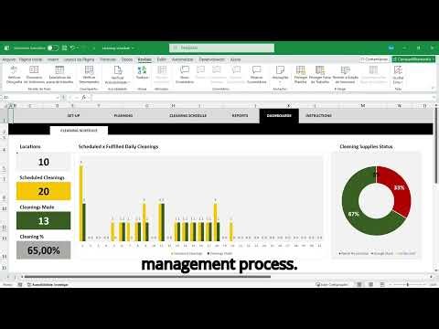 Cleaning Schedule Excel Template | Staff Assignment, Inventory & Cleaning Tracker