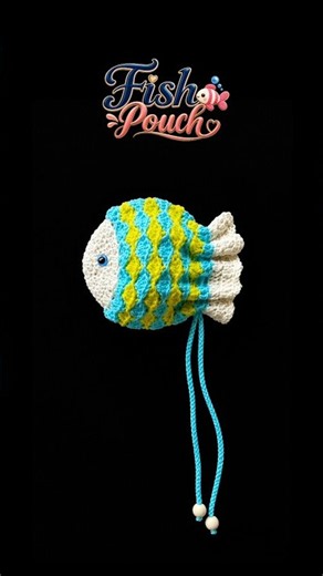 crochet fish pouch #howtomake #learning #easy #trending #ytshorts #viralshorts #ytshorts #crochet
