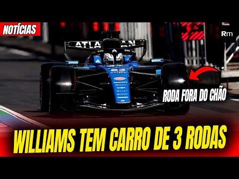 WILLIAMS FICA COM '3 RODAS' DURANTE A CORRIDA / BYD F1 / VCARB / AUDI / CADILLAC #f1