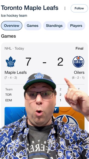 Leafs crush red hot Oilers! #nhl #hockey