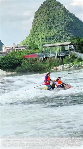 Poling the Current: How a Bamboo Raft Carries Riders Through Time