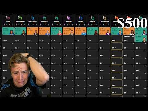 $500 Expert Fantasy Football Draft