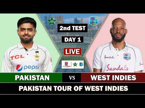PAKISTAN vs WEST INDIES 2nd TEST MATCH LIVE SCORES | PAK vs WI LIVE CRICKET FAN COMMENTARY