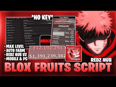[💢 BEST] Blox Fruits Script – NO KEY | FAST AUTO FARM | AUTO MASTERY | AUTO RAID | FRUIT ESP