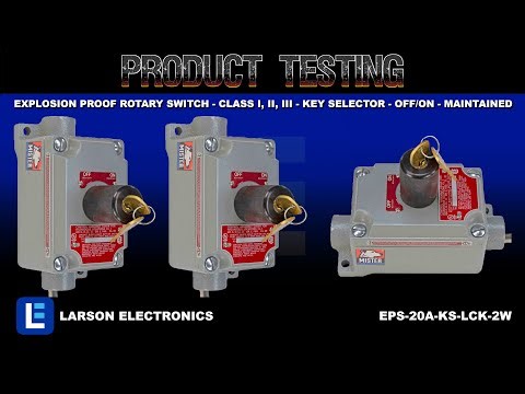 Explosion Proof Rotary Switch - Class I, II, III - Key Selector - Off/On - Maintained