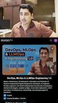DevOps, MLOps & LLMOps Engineering 1.0