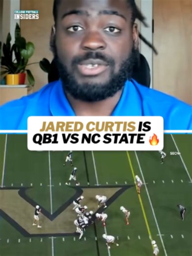 Jared Curtis will be Vanderbilt's starting QB vs NC State RJ likes the Commodores' decision to roll with the true freshman 🔥 #football #collegefootball #vanderbilt