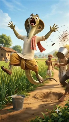 🐍जंगली इंसान ने साँप भाई को काट लिया! #shorts #moralstories #cartoon