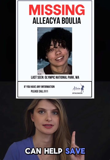 Missing Person: Alicia Angel Boulia from Olympic National Park