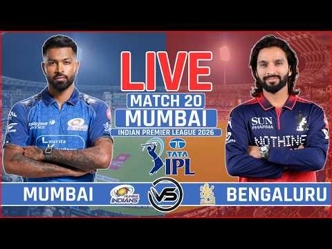 IPL 2026 Live: Mumbai Indians v Royal Challengers Bengaluru Live | MI vs RCB Live Score & Commentary
