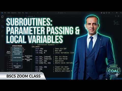 Mastering the Stack Frame: Subroutines & Local Variables (NASM)