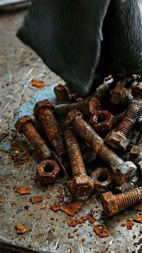 Ultimate Rust Removal on Bolts & Nuts 🔩 | Satisfying Macro Cleaning with Blue Foam