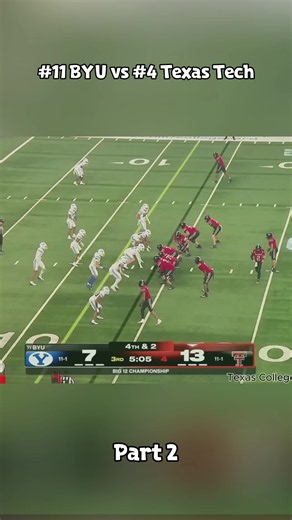 #11 BYU vs #4 Texas Tech Highlights | Big 12 Championship | 2025 College Football Highlights #CollegeFootball #Big12Football #TexasTechFootball