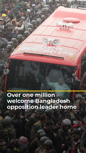 More than a million supporters have gathered in Dhaka to welcome Bangladesh’s opposition leader Tarique Rahman who is returning home after 17 years in exile after long-time leader Sheikh Hasina was ousted last year. Al Jazeera’s Tanvir Chowdhury explains the significance of his return. | Al Jazeera English