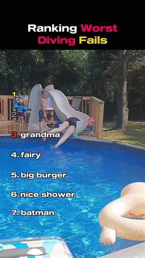 Ranking Worst Diving Fails