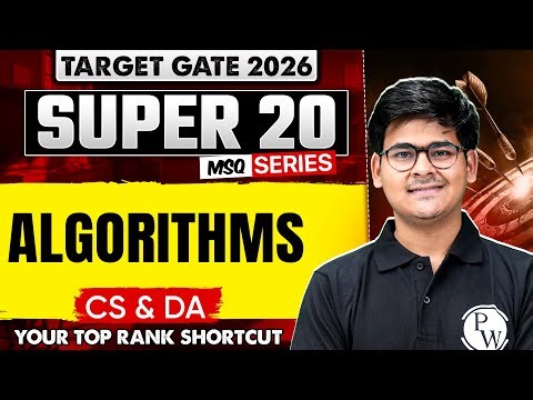 Algorithms | CS & DA | Target GATE 2026 Super 20 MSQ Series