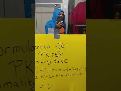 Prime Numbers Formula, Primality test