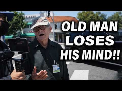 Old Man SNAPS During 1st Amendment Audit—Attacks Cameraman & Instantly Regrets It!