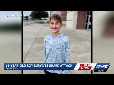 12-year-old boy survives shark attack in Bahamas
