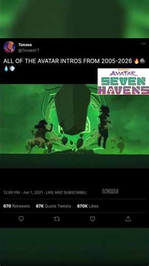 ALL AVATAR INTROS THEM VS NOW💪🔥🪨💨💧