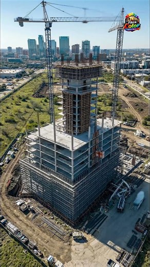 Skyscraper Rise in 40 Seconds | High-Rise Office Tower Construction Timelapse
